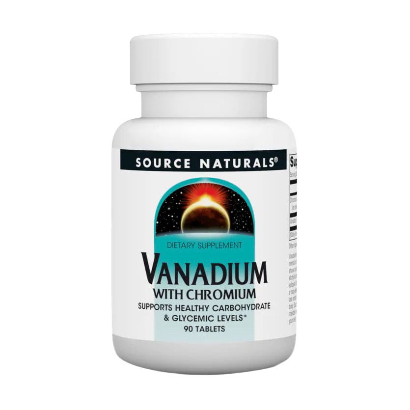 Хром та ванадій Source Naturals Vanadium with Chromium, 90 таблеток